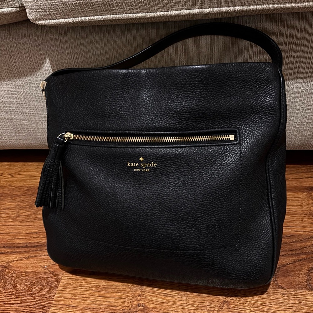 Kate Spade Black Pebbled Leather Crossbody